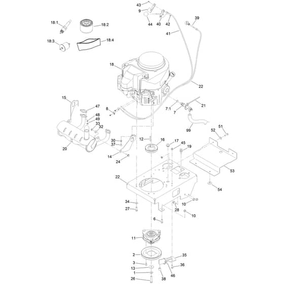 Toro GrandStand 91cm - 74540TE (400000000 - 405549999) Engine