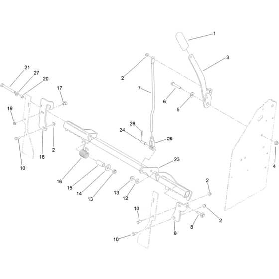 Toro GrandStand 91cm - 74540TE (400000000 - 405549999) Parking Brake