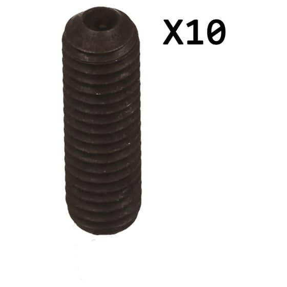 Socket Head Grub Screws, M6 x 20mm, Pack of 10