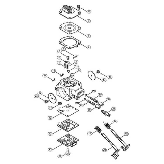 Genuine Stihl GS461 / K - Carburetor HD-50