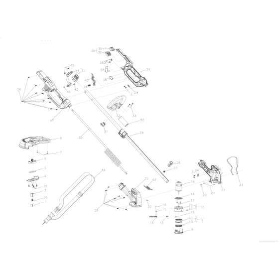 Cobra GT3240VZ - Grass Trimmer Aug 2020 Main Diagram