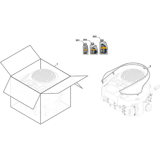 GT 38H Twin - 2022-2025 - 2T2630447/AT2 - Atco Ride On Mower Engine Cover Diagram