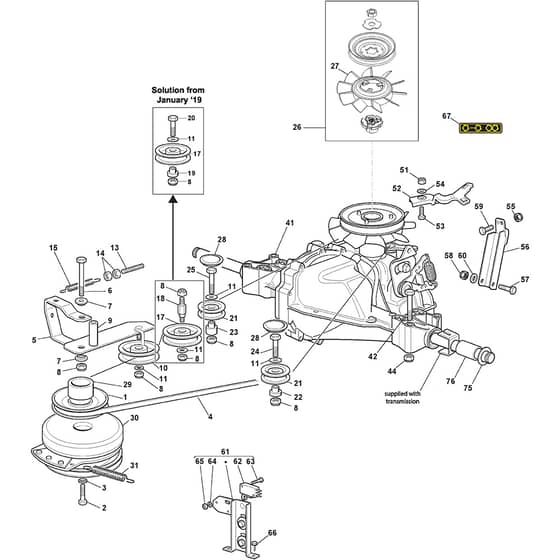 GT 40H Twin - 2018-2020 - 2T0980247/AT8 - Atco Ride On Mower Transmission Diagram