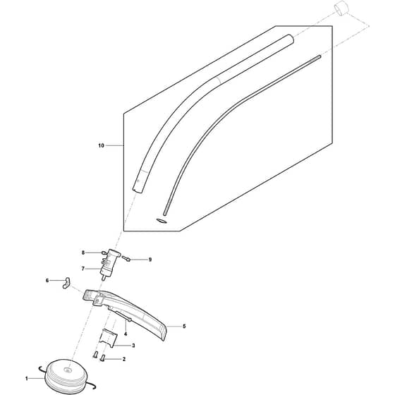 GT 730 A - 2022-2023 - 283210108/ST1 - Stiga Trimmer Transmission 02 Diagram