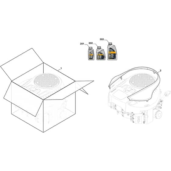 GTX 38H Twin - 2025 - 2T0830447/AT1 - Atco Ride On Mower Engine Cover Diagram