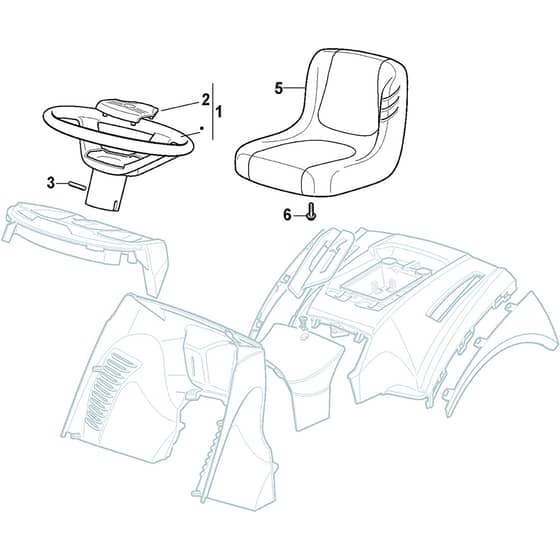 GTX 40H - 2022-2023 - 2T0950647/AT2 - Atco Ride On Mower Seat Diagram