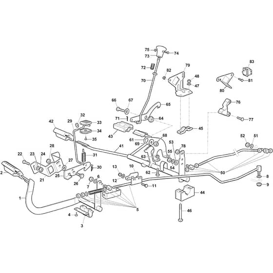 GTX 48HR - 2021 - 2T1925647/AT1 - Atco Ride On Mower Brake Controls Diagram