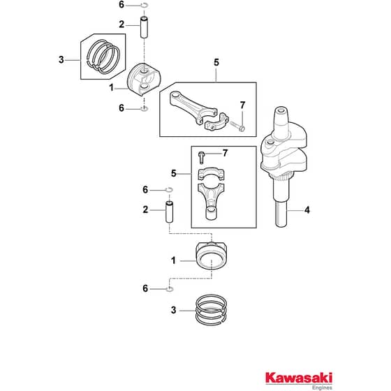 GTX 48HR - 2021 - 2T1925647/AT1 - Atco Ride On Mower Piston Diagram