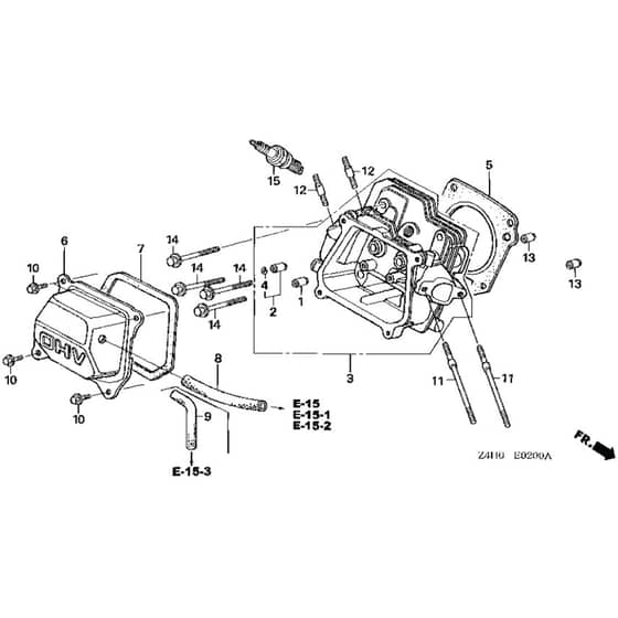 Belle Honda GX120 UT1 - Cylinder Head
