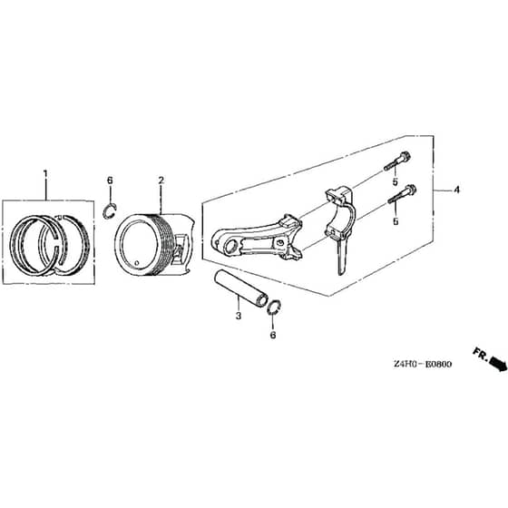 Belle Honda GX120 UT1 - Piston