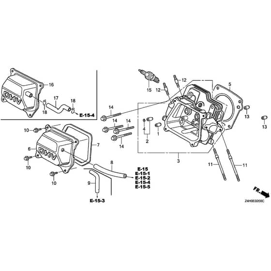 Belle Honda GX120 UT2 - Cylinder Head