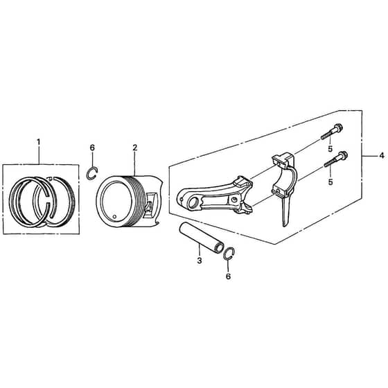 Belle Honda GX120 UT2 - Piston