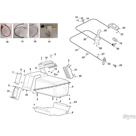 Gyro 700e - 2022-2025 - 2F7063605/ST1 - Stiga Zero Turn Mower El.Equipment Diagram