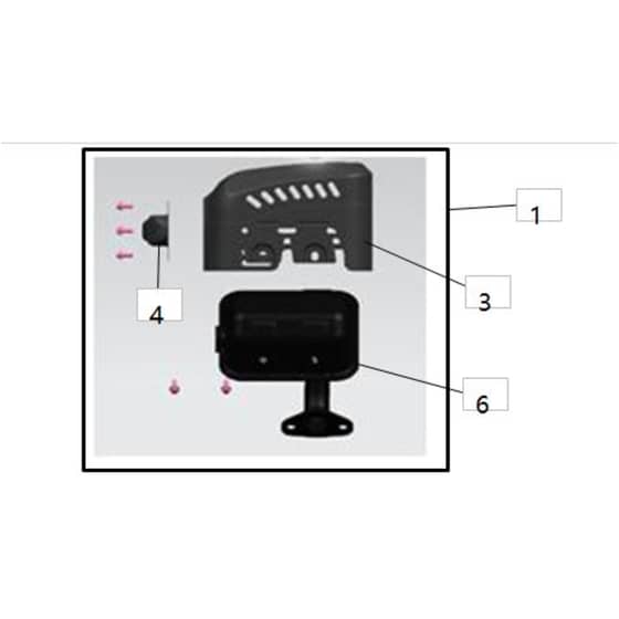 Cobra H210C - Engine HSD21200000 Muffler Diagram