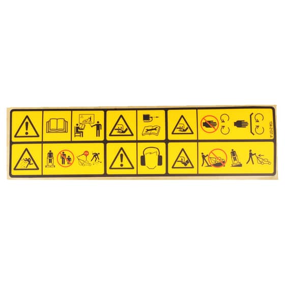 Genuine Hayter Safety Decal - 134-2137