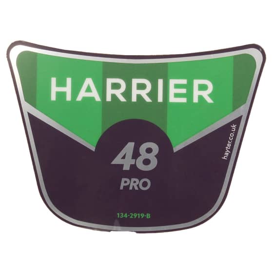 Genuine Hayter Harrier 48 Decal - 134-2919