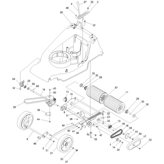 Hayter Harrier Harrier 41 - 377A (414167277 - 419999999) Traction and Suspension and HOC