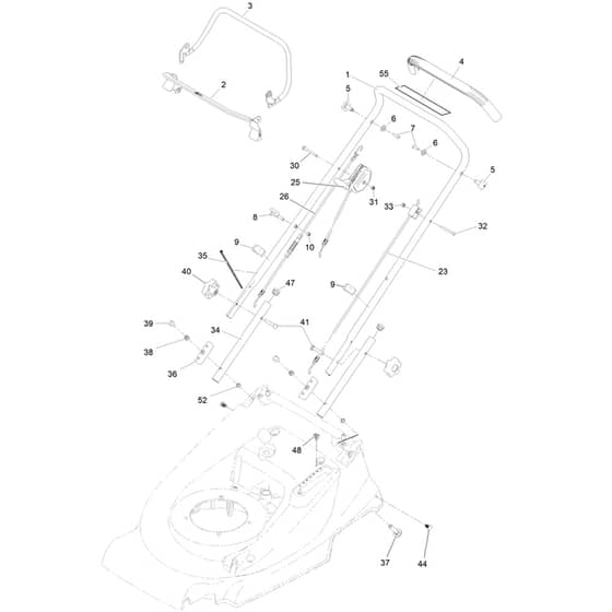 Hayter Harrier Harrier 48 - 474B (416767464 - 418852140) Handlebar and Controls