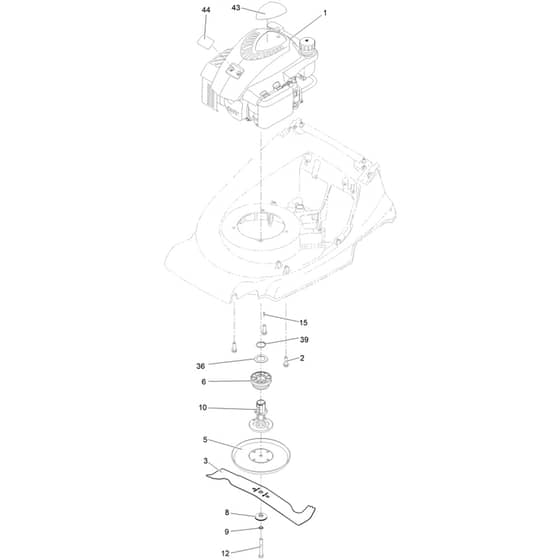 Hayter Harrier Harrier 48 - 474B (418852141 - 419999999) Engine and Blade
