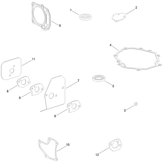 Hayter Harrier Harrier 48 - 474B (418852141 - 419999999) Seal and Gasket Kit No. 127-9144