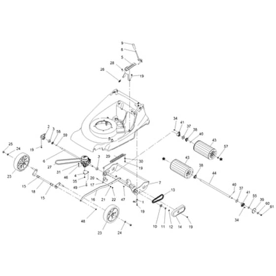 Hayter Harrier Harrier 48 - 477A (412785087 - 418299999) Traction, Suspension and HOC