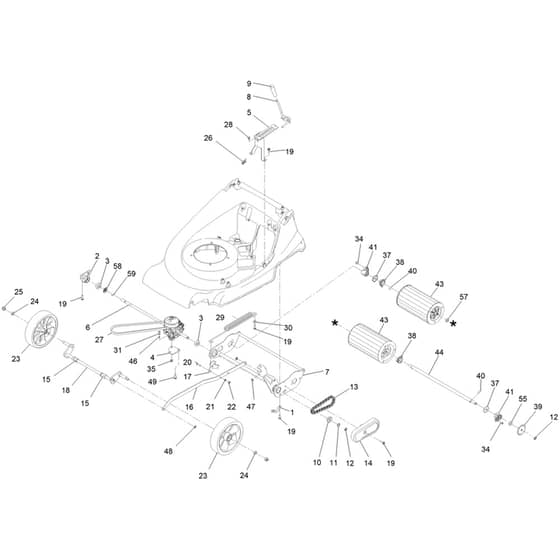 Hayter Harrier Harrier 48 - 477A (410380787 - 412785086) Traction, Suspension and HOC