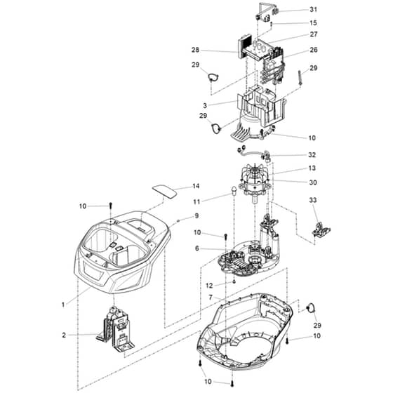 Hayter Harrier Harrier 56 - 577A (414000000 - 418999999) Motor module 60V CE Double