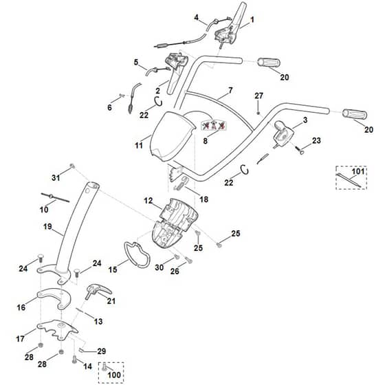 Viking HB445.0 R - Handle - Parts Diagram