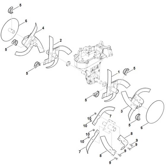 Viking HB445.2 - Hoe Assy. - Parts Diagram