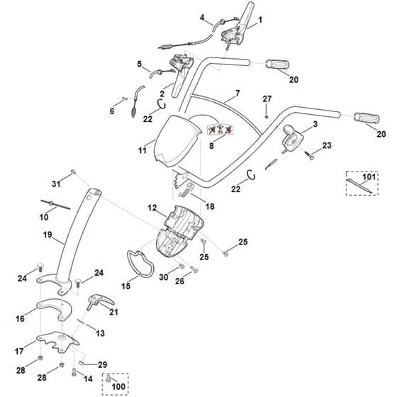 Viking HB585.0 - Handle - Parts Diagram