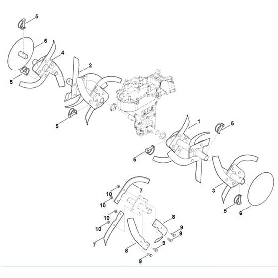 Viking HB585.1 - Hoe Assy. - Parts Diagram