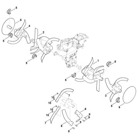 Viking HB685.0 - Hoe Assy. - Parts Diagram