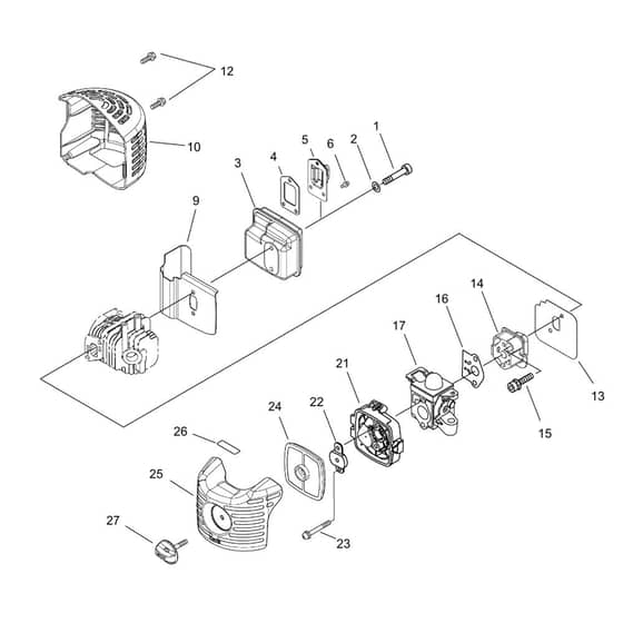 Air Cleaner, Carburettor, Muffler