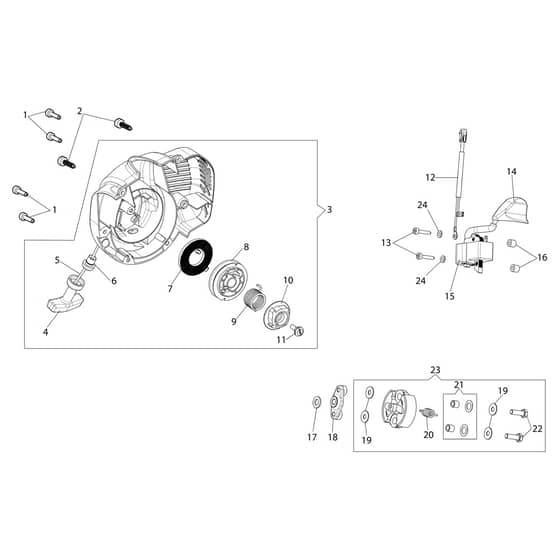 HC 247 P - Oleo-Mac Hedge Trimmer Ignition system Diagram