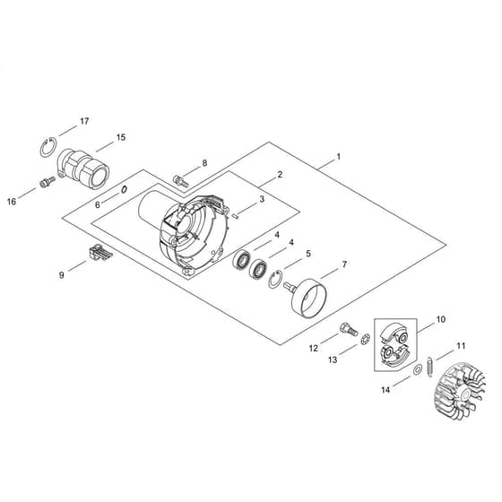  HCA-265ES-HD Hedge Trimmer Clutch
