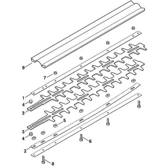 Viking HEL600 - Cutter Bar 2 - Parts Diagram