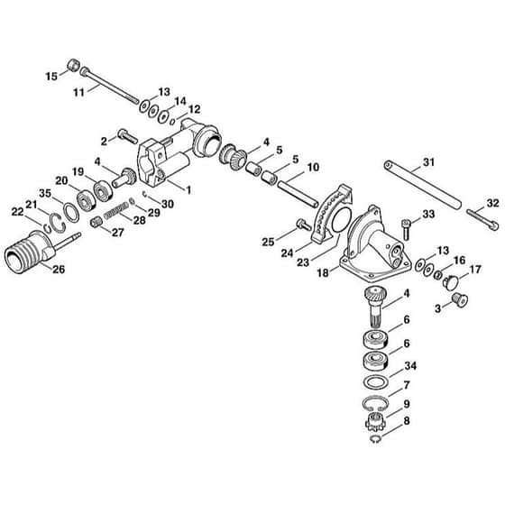 Viking HEL600 K - Gear Head Hg 900 - Parts Diagram