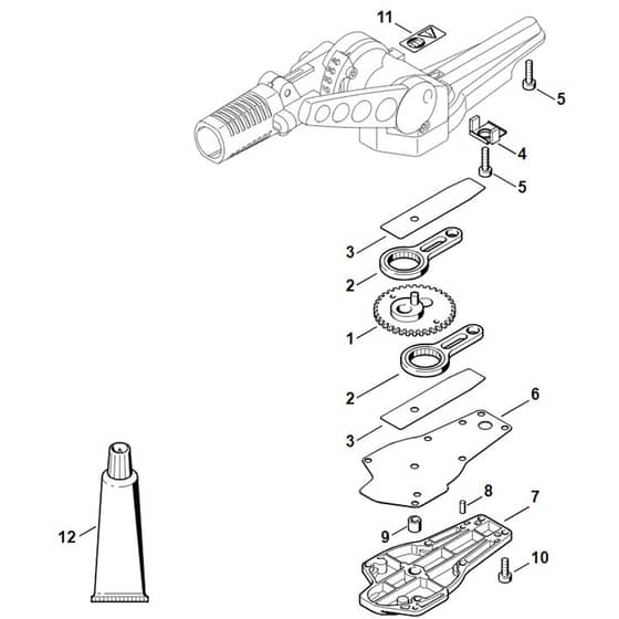 Viking HEL700 K - Gear Housing Hg 945 - Parts Diagram