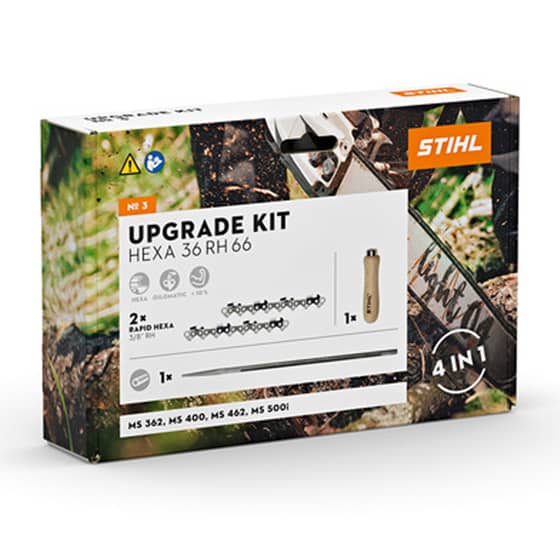 Genuine Stihl 18" (3/8" - 063") Hexa Chainsaw Chain Upgrade Kit - 3132 007 4701