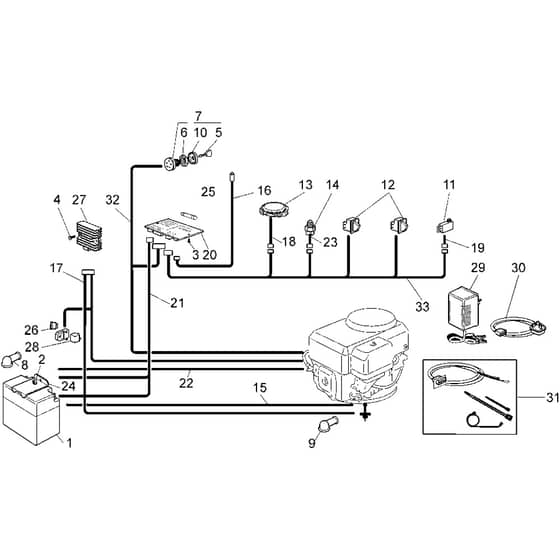 Honda HF1211-SE (8800001-899999) -  Electrical Parts Group 2 Diagram
