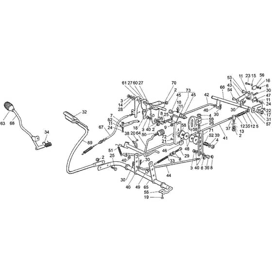 Honda HF1211K2-HE (1100001-1199999) -  Drive and Brake Control Unit Diagram