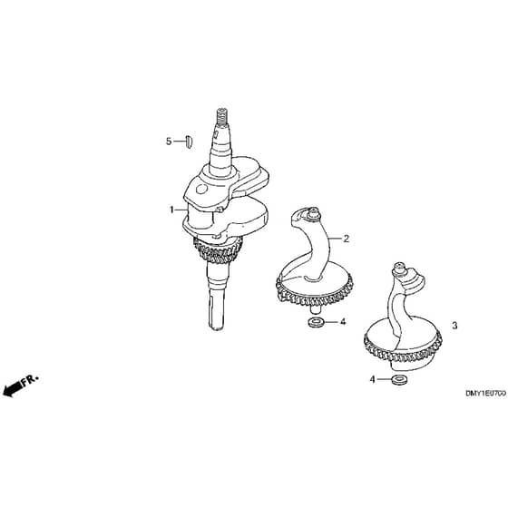 Honda HF1211K2-HE (8300001-8699999) -  Crankshaft Diagram