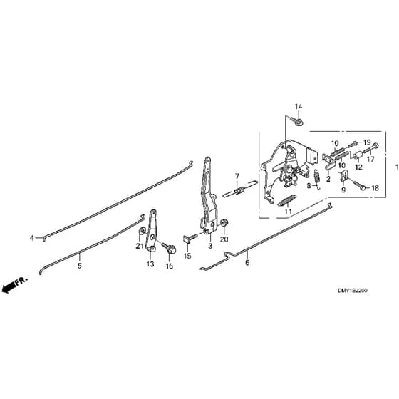 Honda HF1211K2-SE (2000001-2499999) -  Control Diagram