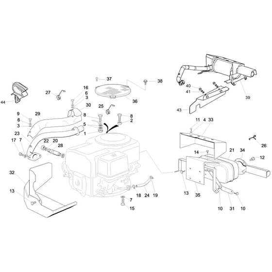 Honda HF1211K2-SE (2000001-2499999) -  Engines (GXV340 DCA1) Diagram