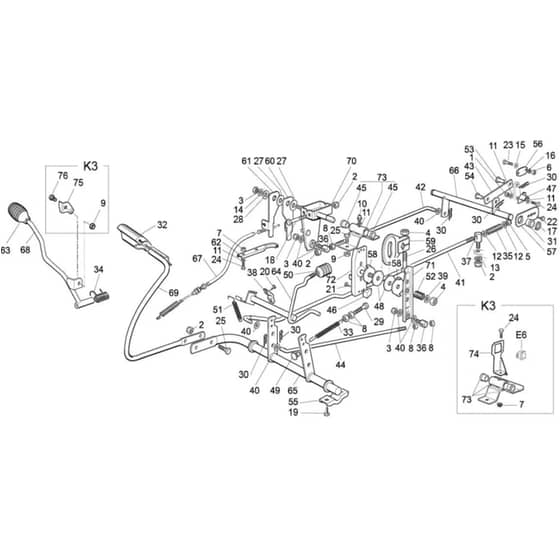 Honda HF1211K3-HE -  Drive and Brake Control Unit Diagram