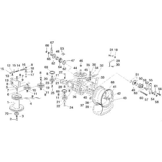 Honda HF2113-HE -  Transmission Group Diagram
