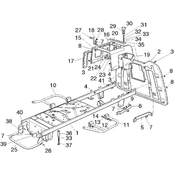 Honda HF2113-SE -  Chassis Diagram