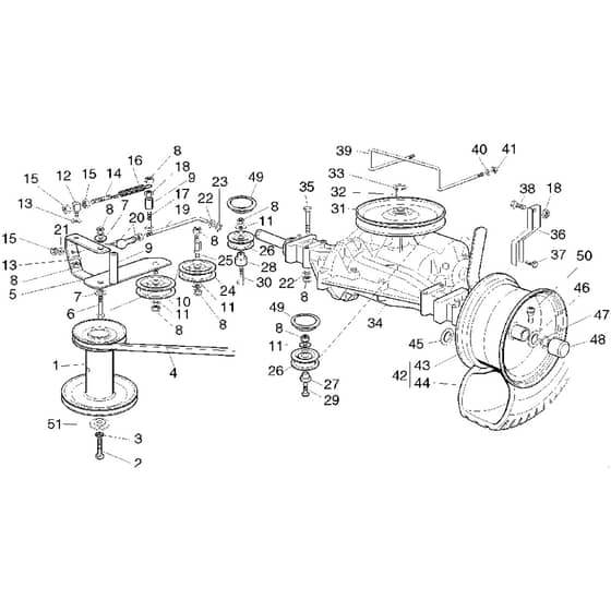 Honda HF2113-SE -  Transmission Group Diagram