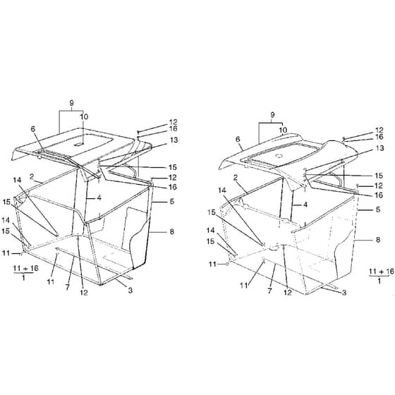 Honda HF2213-SF -  Grass Catcher Group Diagram