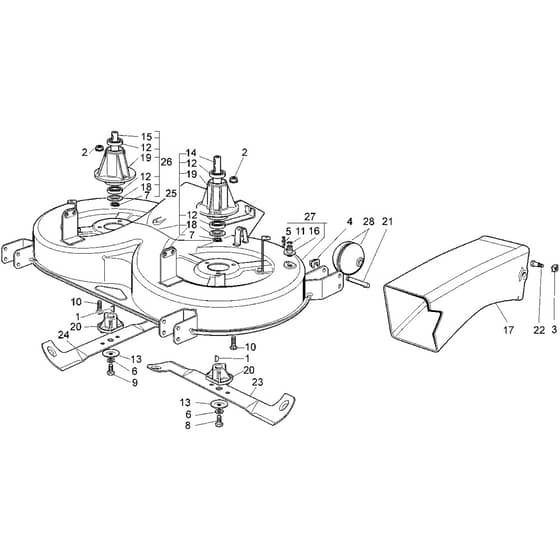 Honda HF2220-HLE -  Cutting Plate (1) Diagram